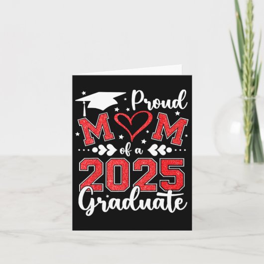 Trotse mama van een 2025 Afstuderen mama Afstudere Kaart (Voorkant)