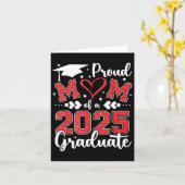 Trotse mama van een 2025 Afstuderen mama Afstudere Kaart (Gele Bloem)