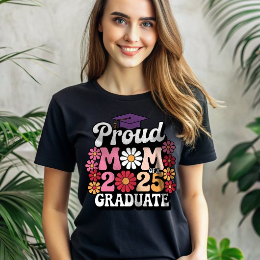 Trotse mama van een Afstuderen Bloemenboho uit 202 T-shirt
