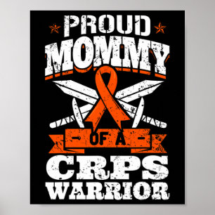 Trotse mama van een CRPS Warrior RSD bewustzijnsli Poster