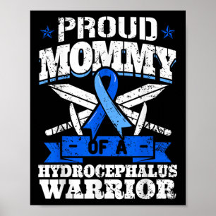 Trotse mama van een hydrocefalus krijger bewustzij poster