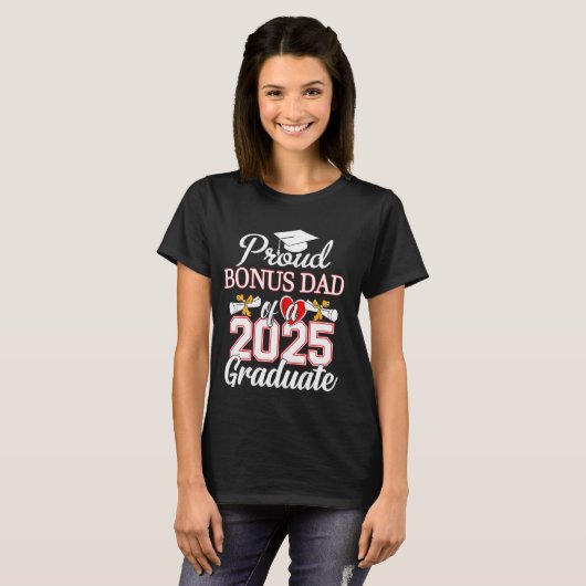 Trotse mama van een klas van 2025 Afstuderen Mama  T-shirt (Voorkant volledig)