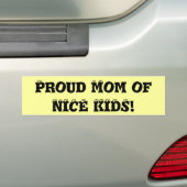 Trotse mama van MOOI KINDER! Bumpersticker (Op auto)