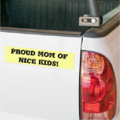 Trotse mama van MOOI KINDER! Bumpersticker (Op Truck)