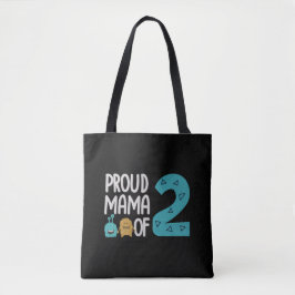 Trotse mama van twee tote bag