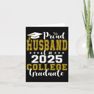 Trotse man van 2025 Afstuderen College Shirt Gradu Kaart