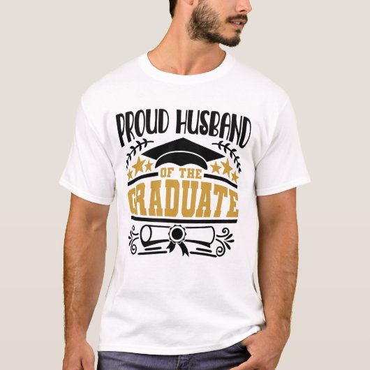 Trotse man van de Afstuderen T-shirt (Voorkant)