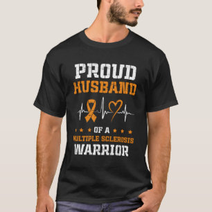 Trotse man van een multiple sclerose krijger t-shirt