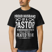Trotse man voor pastoor t-shirt (Voorkant)