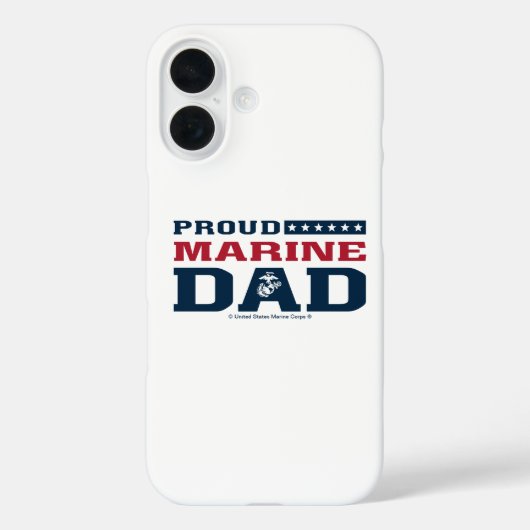 Trotse Marine Papa - Kleur Case-Mate iPhone Case (Achterkant)