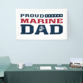 Trotse Marine Papa - Kleur Spandoek (Beurs)