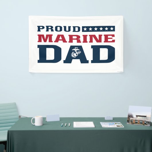 Trotse Marine Papa - Kleur Spandoek (Beurs)