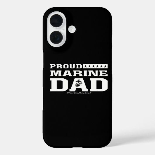 Trotse Marine Papa - Wit Case-Mate iPhone Case (Achterkant)