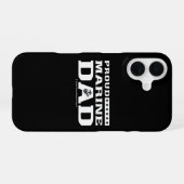 Trotse Marine Papa - Wit iPhone 16 Hoesje (Achterkant horizontaal)
