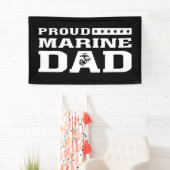 Trotse Marine Papa - Wit Spandoek (Insitu)