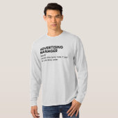 Trotse marketingmanager met Humor T-shirt (Voorkant volledig)