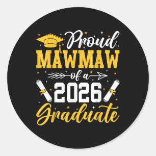 Trotse mawmaw van een Afstuderen senior oma uit 20 Ronde Sticker
