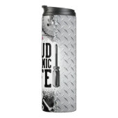 Trotse Mechanische Vrouw Industriële Grafiek Thermosbeker (Geroteerd rechts)