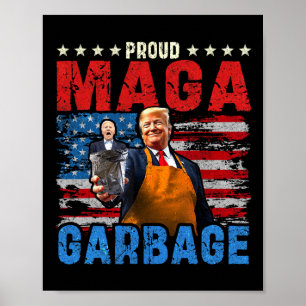 Trotse Mega Garbyge Trump Vance Aanhanger Poster