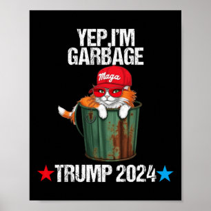 Trotse Mega Kat Afval Biden Rommelige Fans Kleding Poster
