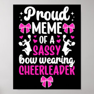 Trotse Meme Van Een Cheerleader Meme Grootmoeder C Poster