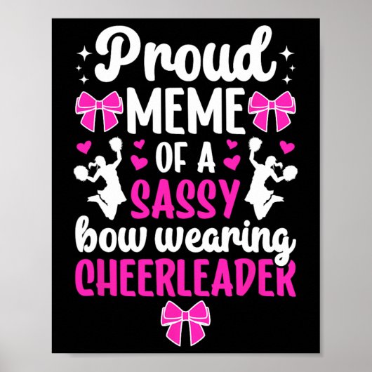 Trotse Meme Van Een Cheerleader Meme Grootmoeder C Poster (Voorkant)
