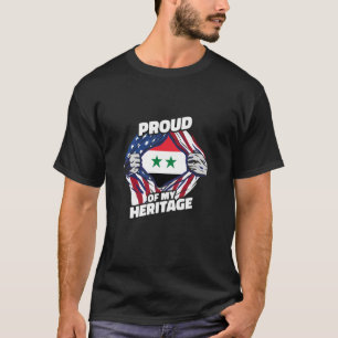 Trotse mijn erfgoed - Patriottische Syrische Ameri T-shirt