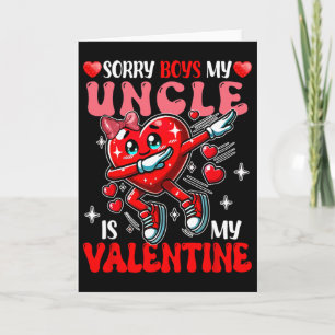 Trotse Mijn Oom Is Mijn Valentijnsdag Dabbing Hart Kaart