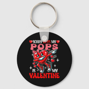 Trotse mijn papa is mijn Valentijnsdag dabbig hart Sleutelhanger