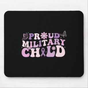 Trotse militaire kind paars voor militaire kindere muismat