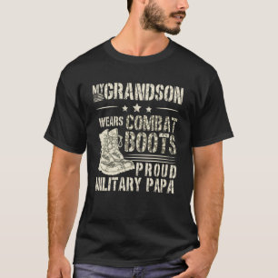 Trotse militaire papa van een soldaat papa opa t-shirt