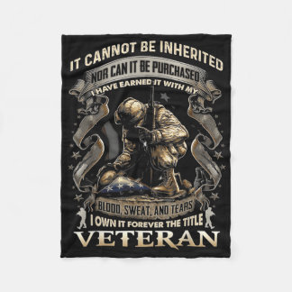 Trotse militaire veteraan Patriottische Amerikaans Fleece Deken