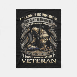 Trotse militaire veteran patriottische Amerikaanse Fleece Deken