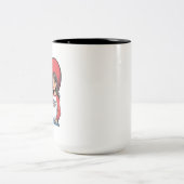 Trotse Militaire Vrouw - "Boot Wife" Hart Tweekleurige Koffiemok (Center)