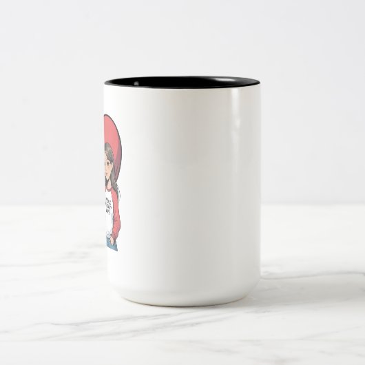 Trotse Militaire Vrouw - "Boot Wife" Hart Tweekleurige Koffiemok (Center)