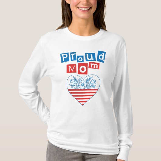 Trotse Moeder 4 juli, Moederdag T-shirt (Voorkant)