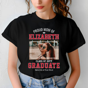 Trotse Moeder Afgestudeerde Klas van 2026 Op Maat T-shirt