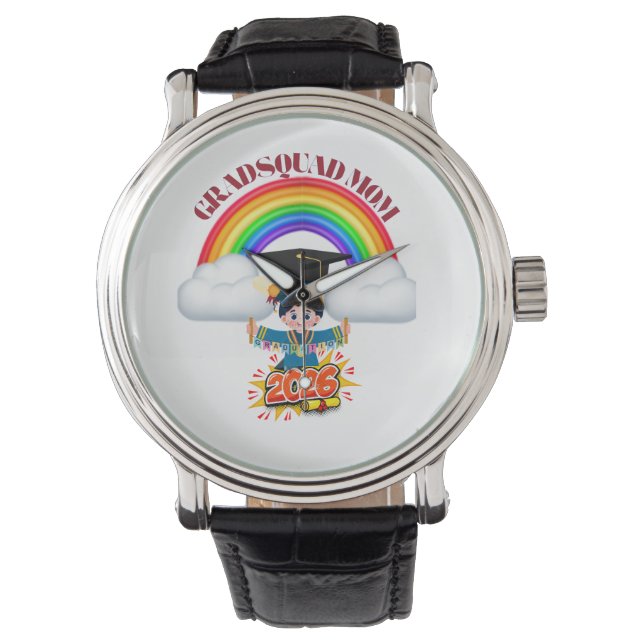 Trotse Moeder Afstudeer Groep 2026 Horloge (Voorkant)