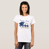 Trotse Moeder Afstuderen Blauw & Goud T-shirt (Voorkant volledig)