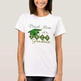 Trotse Moeder Afstuderen Groen & Goud T-shirt