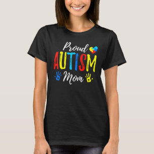 Trotse Moeder Autisme Bewustzijn Familie Matching  T-shirt