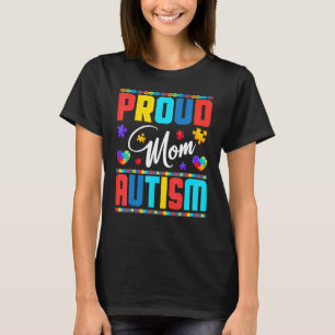 Trotse Moeder Autisme Bewustzijn Familie Matching  T-shirt