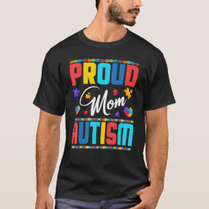 Trotse Moeder Autisme Bewustzijn Familie Matching  T-shirt