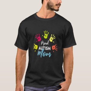 Trotse Moeder Autisme Bewustzijn Familie T-shirt