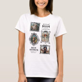 Trotse Moeder Foto Collage Afgestudeerde T-shirt (Voorkant)