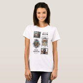 Trotse Moeder Foto Collage Afgestudeerde T-shirt (Voorkant volledig)