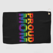 Trotse Moeder Gay Pride LGBT Regenboog Moeder LGBT Golfhanddoek (Horizontaal)