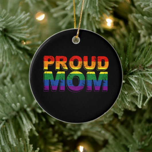 Trotse Moeder Gay Pride LGBT Regenboog Moeder LGBT Keramisch Ornament (Boom)