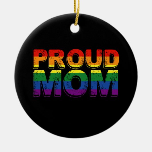 Trotse Moeder Gay Pride LGBT Regenboog Moeder LGBT Keramisch Ornament (Voorkant)
