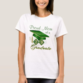 Trotse Moeder Groen Goud Afstuderen T-shirt